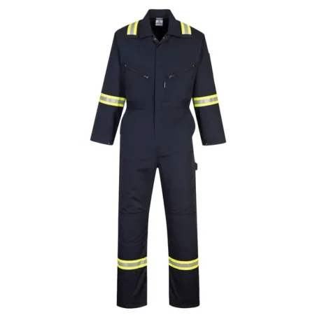 Polyester Overall with Reflective Strips
