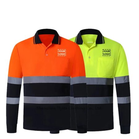 Reflective Polo Shirt Long Sleeves