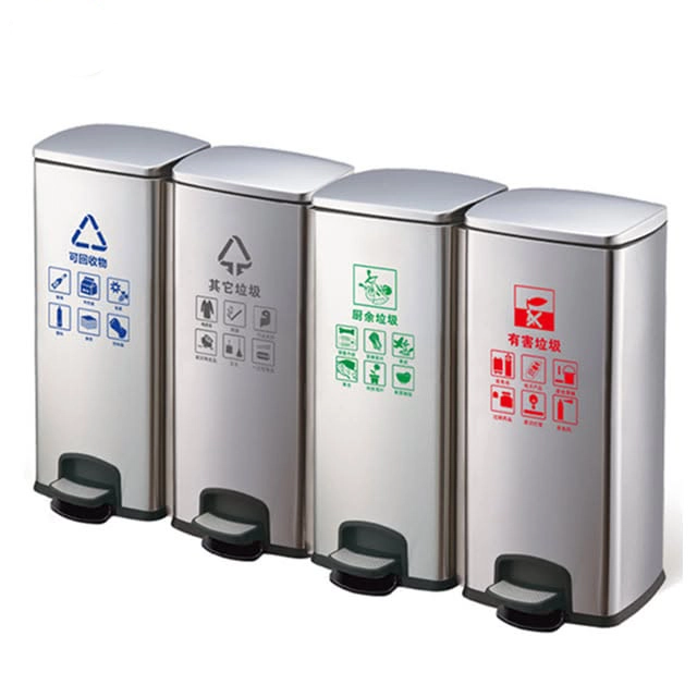 30L-120L Stainless Steel Recycling Bins